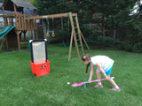 Shoot n Scoop Lacrosse Trainer -- Small Wall - Shoot n Scoop enables lacrosse players to learn critical lacrosse fundamentals in a fun and intuitive way